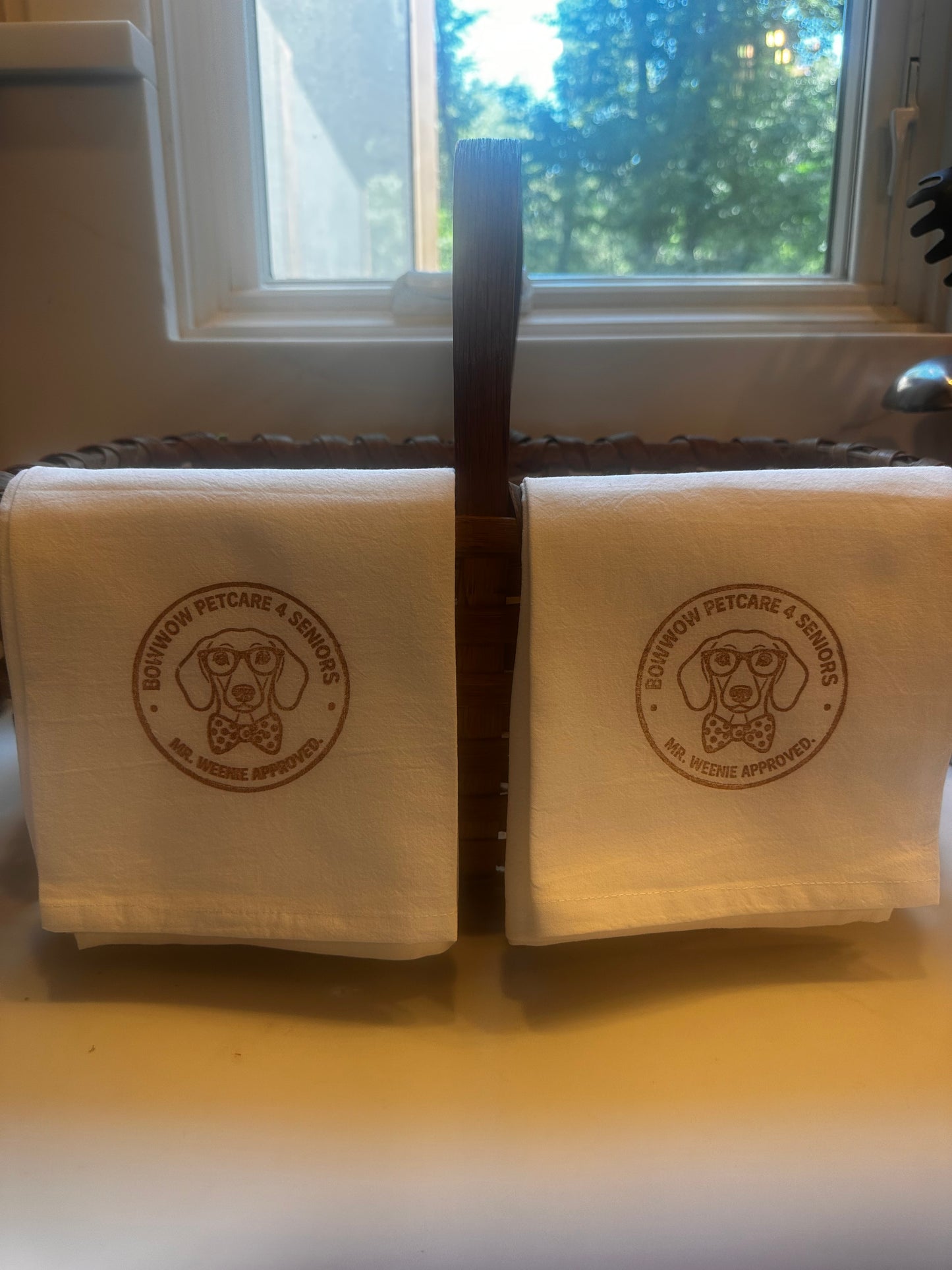 Momma's Kitchen Dish Towels | Hand Stamped Set of 2