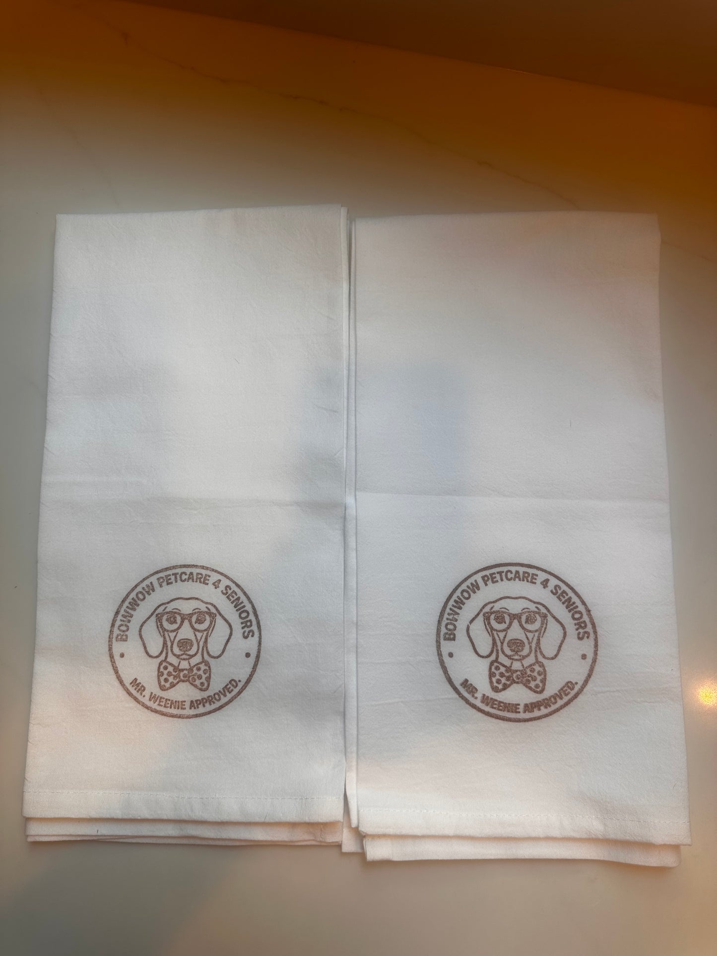 Momma's Kitchen Dish Towels | Hand Stamped Set of 2