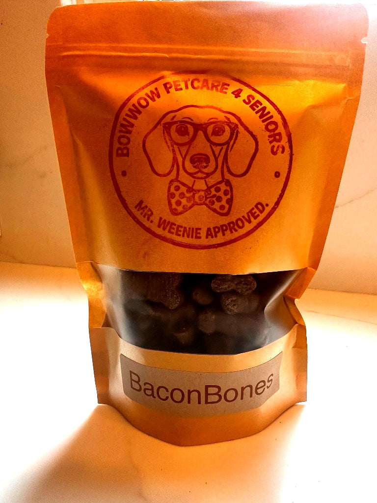 Bacon Bones Senior Dog Treats | 8 oz