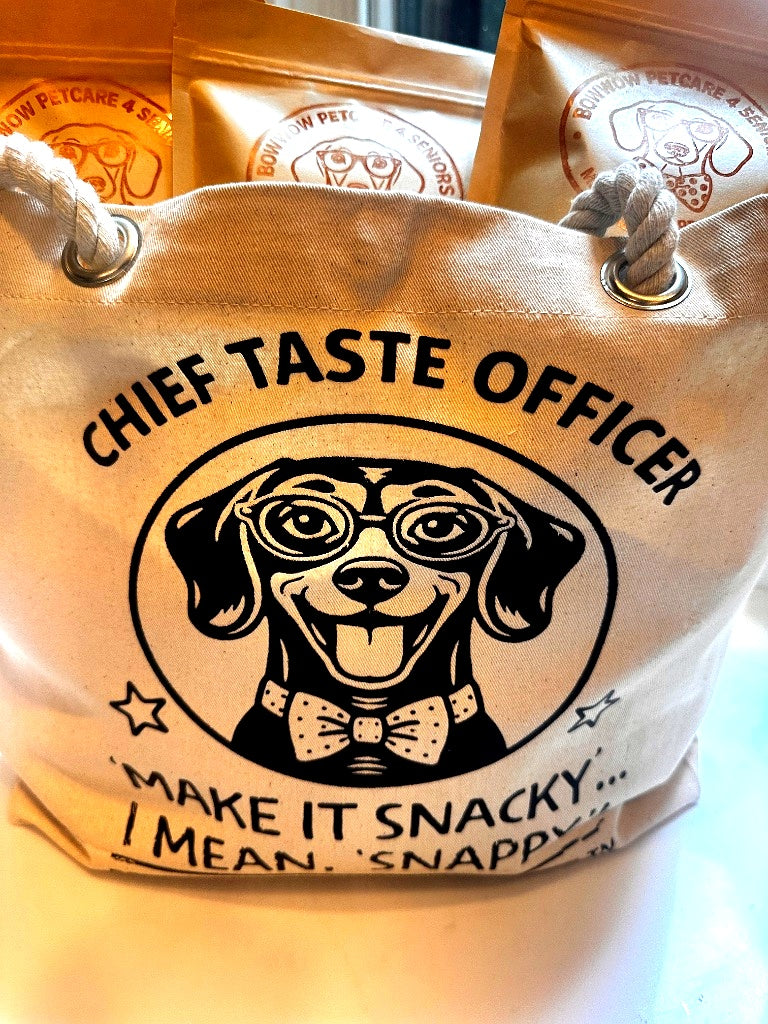 Chief Taste Officer Canvas Tote Bag | BowWow Pet Care
