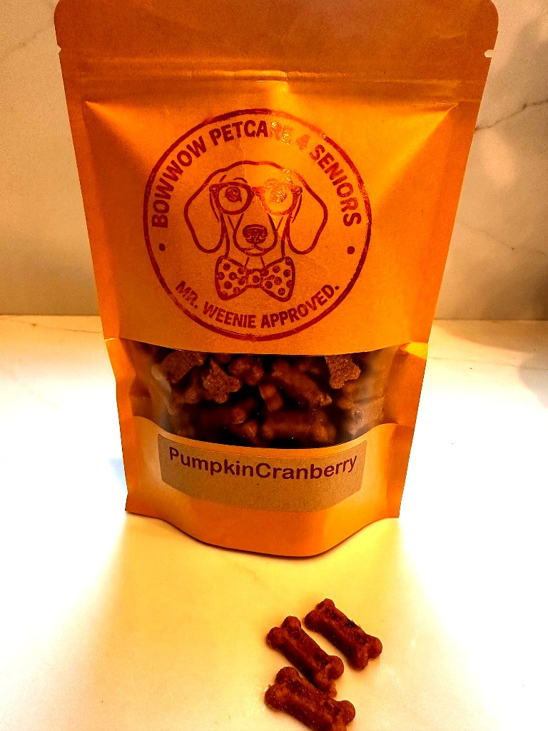 Pumpkin Cranberry Soft Chews — Senior Dog Treats | 8 oz