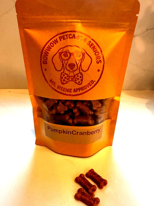 Pumpkin Cranberry Soft Chews — Senior Dog Treats | 8 oz