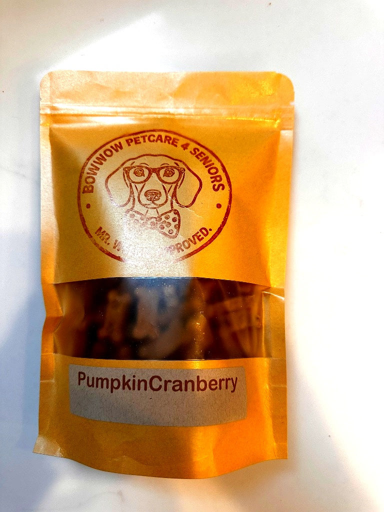 Pumpkin Cranberry Soft Chews — Senior Dog Treats | 8 oz